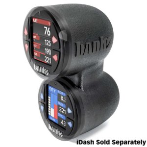 Chevrolet 3500 Gauge Pod - Banks Power - Stealth Dual Pod - Black - `15-`19